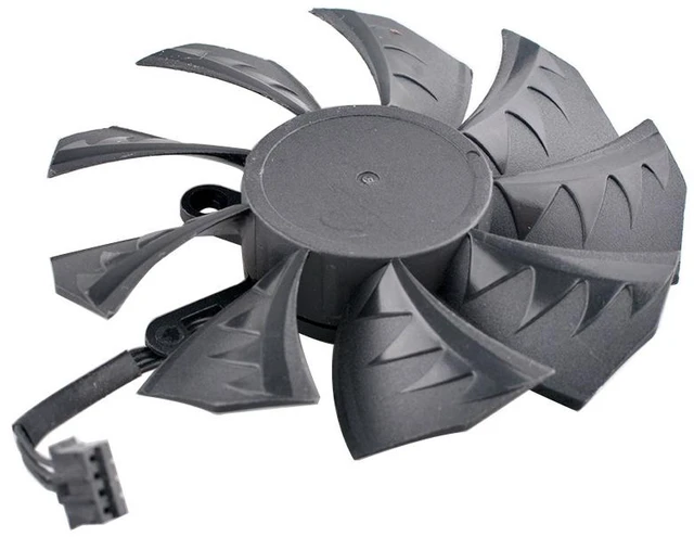 Main image of PLA09215B12H 85mm Diameter Hole Spacing 43x43x43mm DC12V 0.55A 4Pin Dual Ball Bearing Cooling Fan for Graphics Cards
