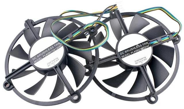 Main image of PLA08015B12HH DC12V 0.35A 4Pin Cooling Fan for GTX260 GTX250 Graphics Cards for Enhanced Heat Dissipation