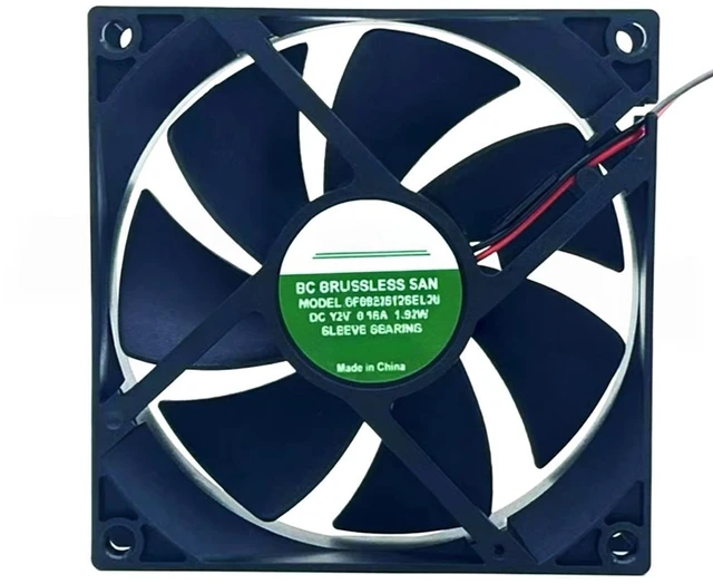 Main image of DF0922512SEL2b DC12V 0.16A 1.92W 2Wire 92mm Cooling Fan