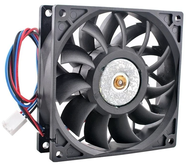 Main image of FFB0912VH 92mm 92x92x25mm High-Speed Dual Ball Bearing Cooling Fan 5000RPM DC12V 0.90A 3Pin Chassis CPU Server Fan