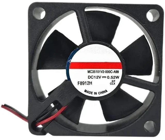 Main image of MC35101V2-000C-A99 MC35101V2-0000-A99 35mm 35x35x10mm DC12V 0.52W 7500RPM 6.5CFM Mute Fan Mini Micro Cooling Fan