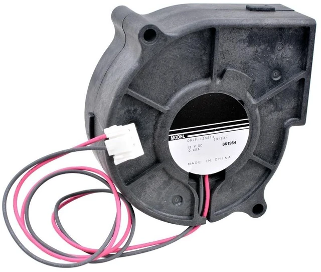 Main image of D07F-12SS13 7530 75mm Blower Fan 75x75x30mm DC12V 0.40A High Air Volume Turbo Blower Cooling Fan for Projector Humidifier