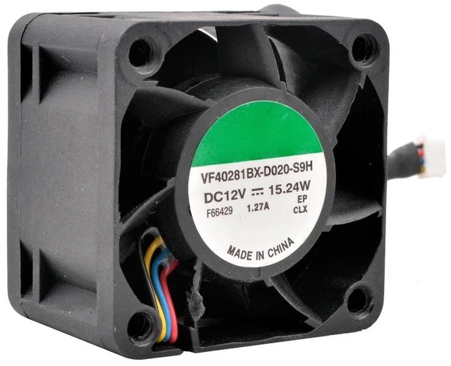 Main image of VF40281BX-D020-S9H 40mm 40x40x28mm 4028 DC12V 15.24W 1.27A 4Pin High-Power Cooling Fan for Power Supply