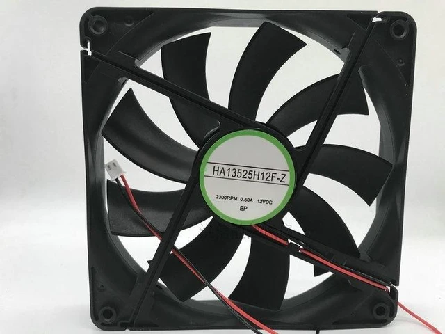 Main image of HA13525H12F-Z 135mm 135x25mm Fan 12V 0.5A High Airflow Silent PC Power Supply Cooling