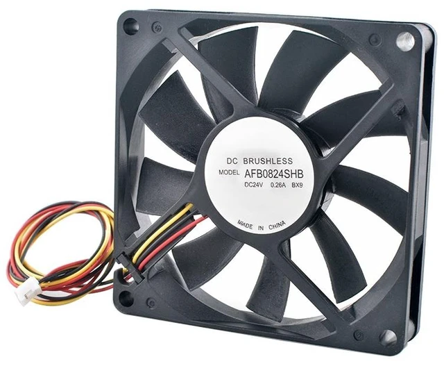 Main image of AFB0824SHB 80mm 80x80x15mm Dual Ball Bearing Cooling Fan 24V 0.26A 4000RPM for Frequency Converter Computer Hardware Cooling Fan
