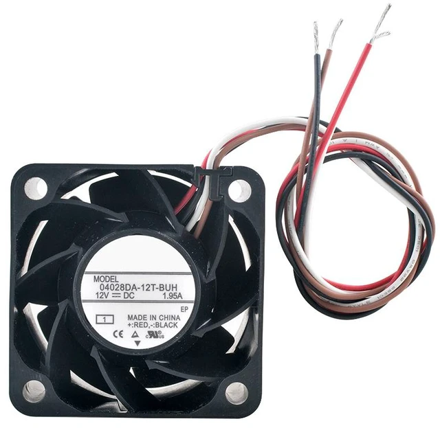 Main image of 04028DA-12T-BUH 40mm 40x40x28mm DC12V 1.95A 4Pin 26500RPM High Speed Axial Flow Fan Cooling Fan for 1U 2U Power Supply