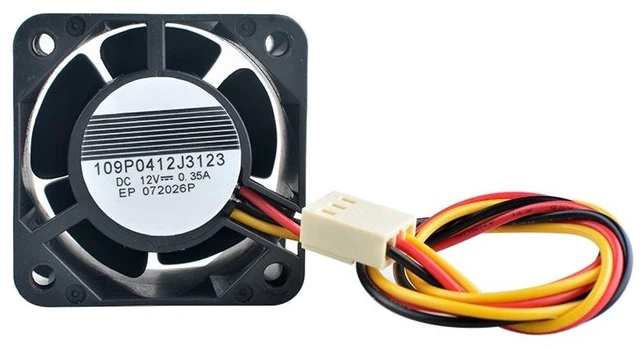 Main image of 109P0412J3123 40mm 40x40x28mm High-Speed Cooling Fan DC12V 0.35A 3Pin Dual Ball Bearing Fan for Server Power Supply