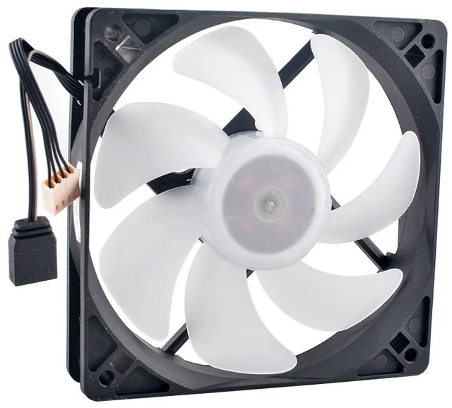 Main image of PLA12025S12HH-LV 120mm 120x120x25mm DC12V 0.50A 4Pin ARGB Cooling Fan for Water-Cooled Computer Hardware