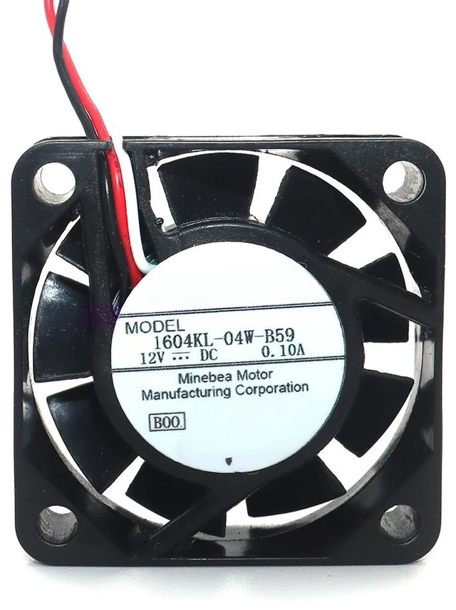 Main image of 1604KL-04W-B59 DC12V 0.1A 4010 40x40x10mm 4cm 7000RPM RD Signal Cooling Fan