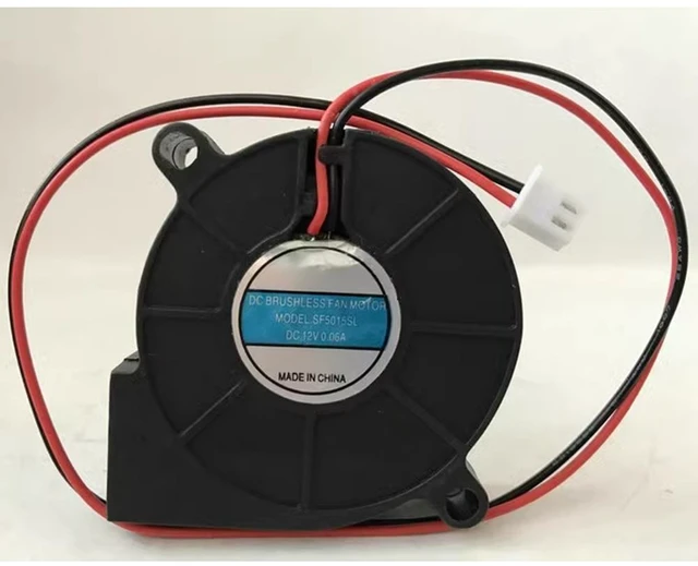 Main image of SF5015SL 50mm Blower Fan 12V 0.06A 0.72W 5015 50x50x15mm Industrial Mute Low Noise Blower for Humidifier Cooling Fan