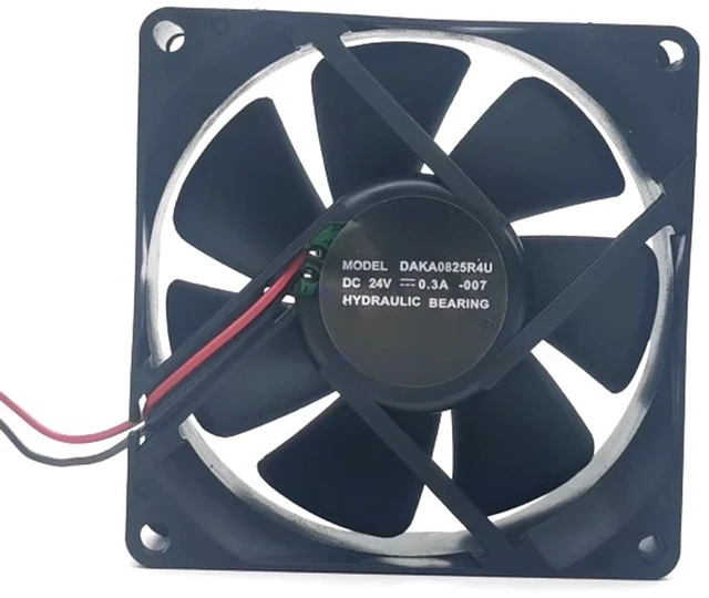 Main image of DAKA0825R4U 8025 80mm 80x80x25mm Case Fan DC24V 0.3A High Speed CFM Rotation 5000RPM Cooling Fan