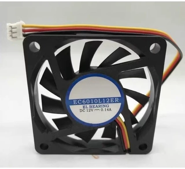 Main image of EC6010L12ER DC12V 0.14A 3Wire Silent Fan 6010 60x60x10mm