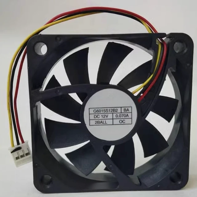 Main image of G6015S12B2 12V 0.07A 6015 60x60x15mm DLP TV Silent Cooling Fan