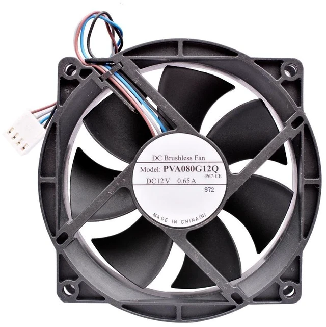 Main image of PVA080G12Q 80mm 8025 80x80x25mm DC12V 0.65A 4Lines Chassis CPU Gale Cooling Fan