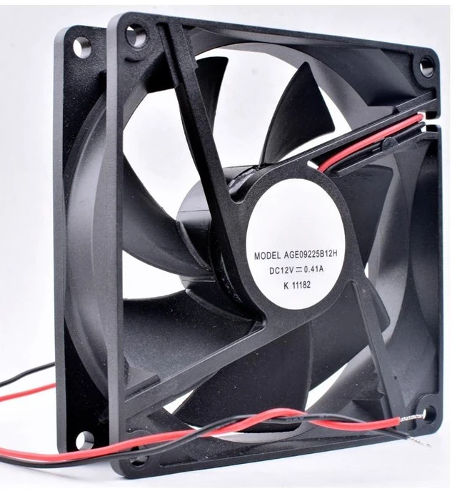 Main image of AGE09225S12H 92mm 9025 92x92x25mm 12V 0.41A Computer Chassis Power Cooling Fan