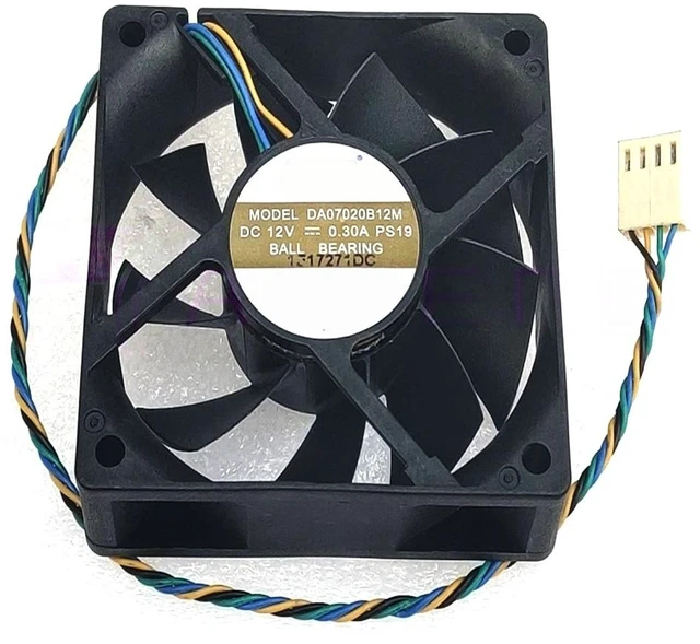 Main image of DA07020B12M DC12V 4Wire PWM Dual Ball Bearing CPU Cooler Mute Fan 70x70x20mm 4Pin