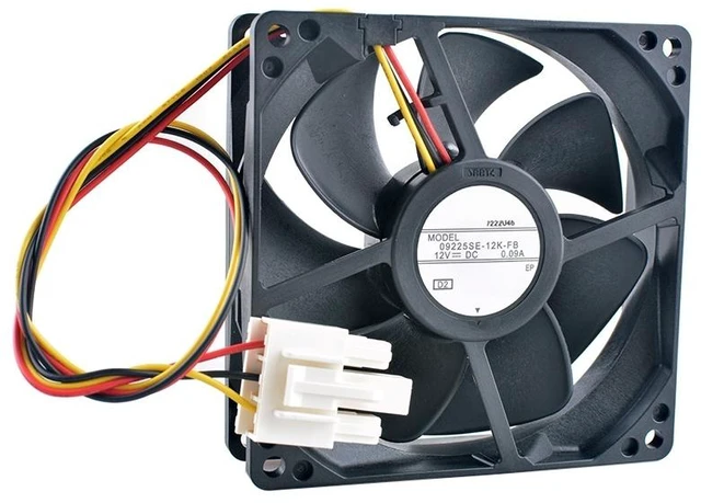 Main image of 09225SE-12K-FB 92mm 92x92x25mm DC12V 0.08A Cooling Fan for Chassis CPU Refrigerator
