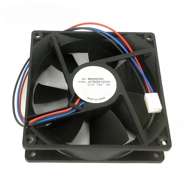 Main image of AFB0912HH 92mm 90x90x25mm 12V 0.4A 3Pin Dual Ball Bearing Computer Case Cooling Fan