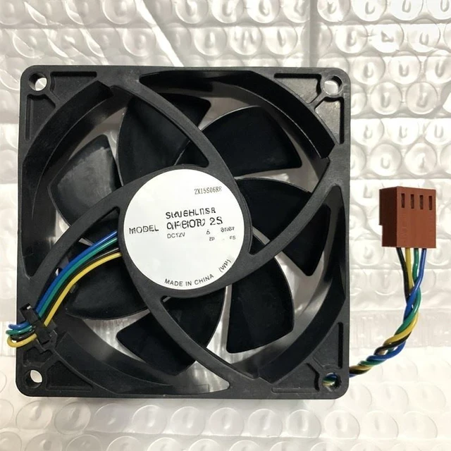 Main image of AFB0812SH 80mm 8025 80x80x25mm PWM Cooling Fan 12V 0.60A 4Pin 4500RPM 63CFM High Static Pressure Server Cabinets