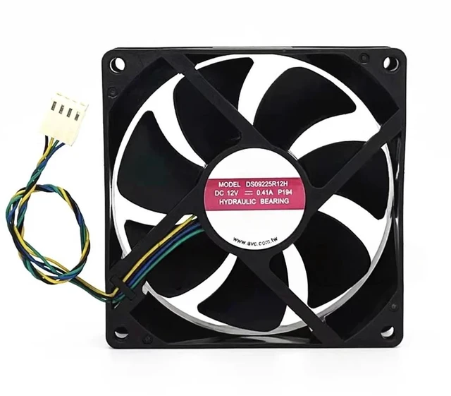 Main image of DS09225R12H 92mm 9025 90x90x25mm DC12V 0.41A 4Pin PWM Cooling Fan Wind Capacity