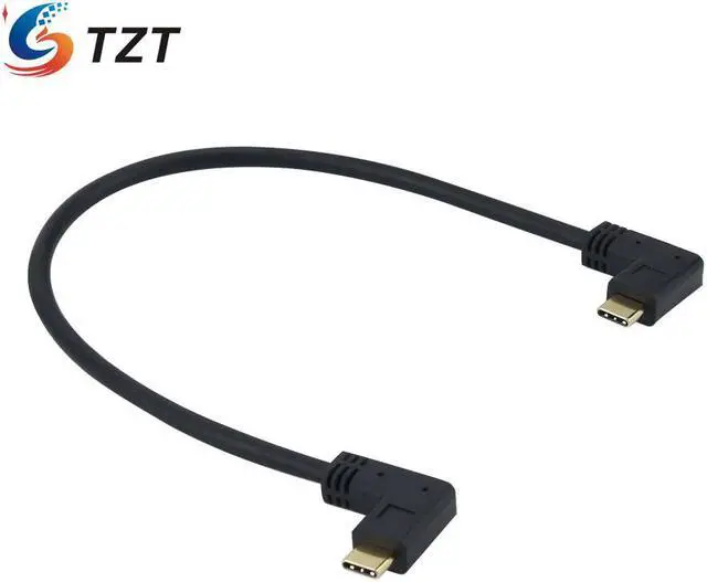 Alt view image 2 of 5 - Cable de datos USB 3,1 tipo C, interfaz Dual de 90 °, conectores para SSD portátil Samsung T5, BMPCC4K/6K