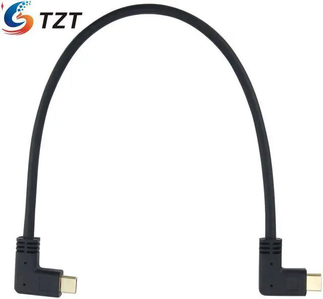 Alt view image 3 of 5 - Cable de datos USB 3,1 tipo C, interfaz Dual de 90 °, conectores para SSD portátil Samsung T5, BMPCC4K/6K