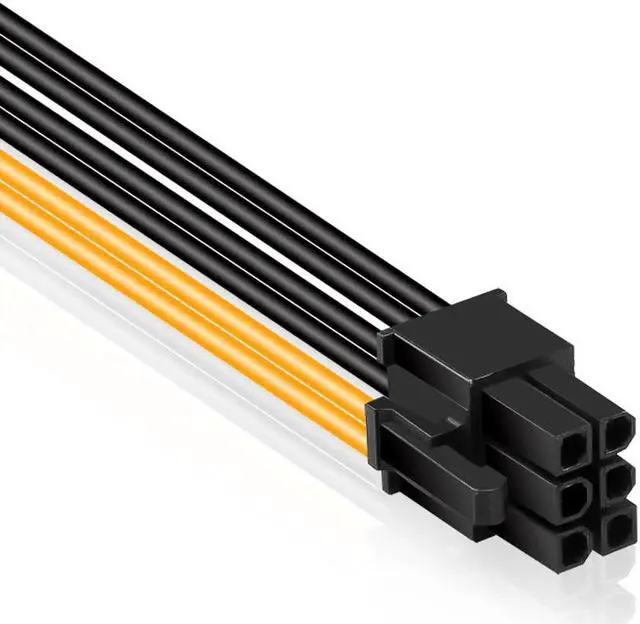 Alt view image 2 of 5 - 1 unidad Cable de Alimentación SATA a 6 pines PCI-E PCI Express Cable de alimentación PSU Adaptador convertidor de gráficos de potencia tarjeta de vídeo Cable de alimentación