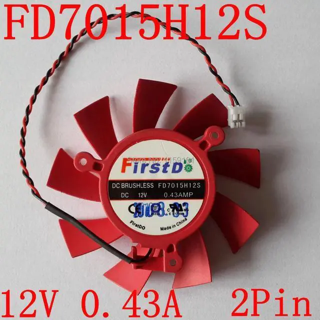 Main image of FD7015H12S 2pin 12V 0.43A for ATI HD 5770 / 5850 Series Video Card Cooling Fan
