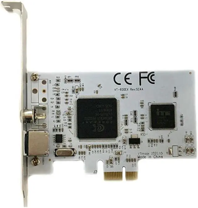 Alt view image 4 of 5 - PCI-E Expansion Card PCIE to AV Surveillance HD 640X480 Resolution Video Capture Card Built-in CX23881 Chip