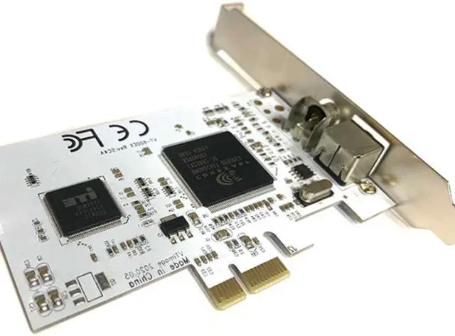 Alt view image 5 of 5 - PCI-E Expansion Card PCIE to AV Surveillance HD 640X480 Resolution Video Capture Card Built-in CX23881 Chip