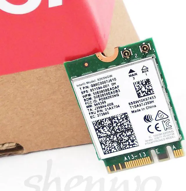 Main image of WiFi Bluetooth4.2 Card 01AX704 Intel Dual Band Wireless-AC 8265 NGFF Wireless LAN adapters
