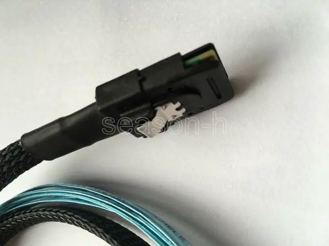 Alt view image 3 of 3 - standard SATA 36-7 cable  SFF-8087 to (4) 7-Pin SATA connect   8087 to sata LSI controller raid to drives