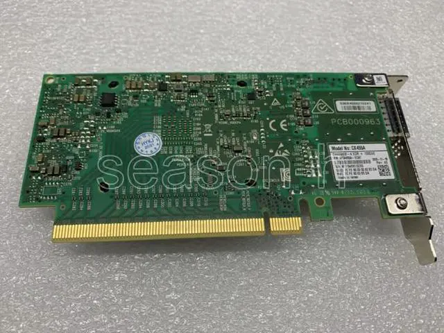 Alt view image 2 of 3 - Mellanox Single Port  PCI Express x16 Internal Adapter MCX455A-ECAT network card