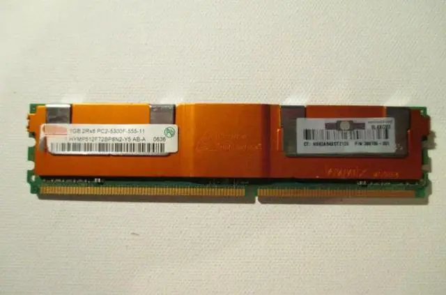 Main image of For  HYMP512F72BP8N2-Y5 1GB 2RX8 PC2-5300F DDR2 ECC memory