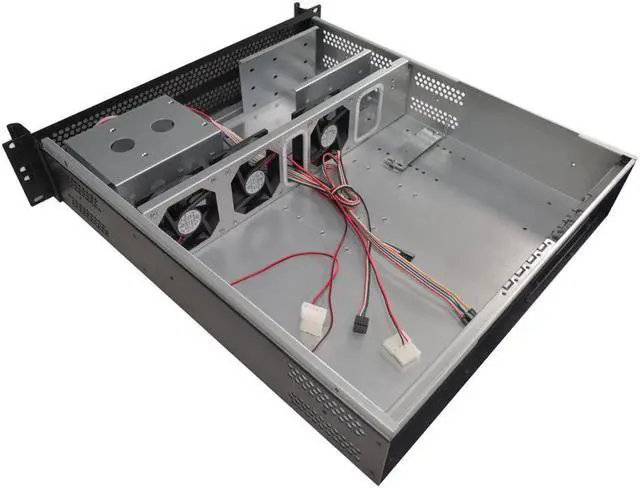 Alt view image 4 of 5 - 2U industrial equipment case 19 inches rack-mount monitoring server chassis S2490 support multiple power supply 490MM