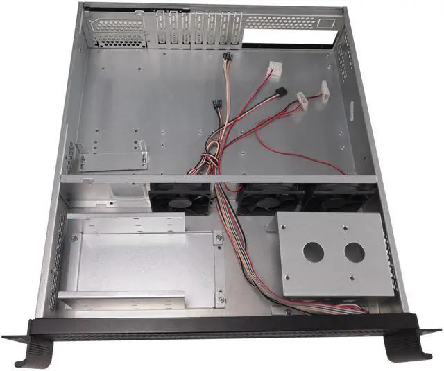 Alt view image 5 of 5 - 2U industrial equipment case 19 inches rack-mount monitoring server chassis S2490 support multiple power supply 490MM