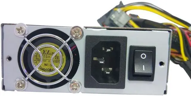 Alt view image 5 of 6 - rack-mounted rated 600W 1U power supply industrial server IPC power JCI-6011P-1M1 2 fans with the switch and active PFC