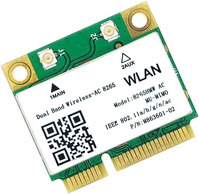 Alt view image 4 of 4 - 8265 AC WiFi Card Support MU-MiMO 1200M 2.4/5G Mini PCIE Bluetooth 4.2 for Win7 Win 8 Win 10 Linux