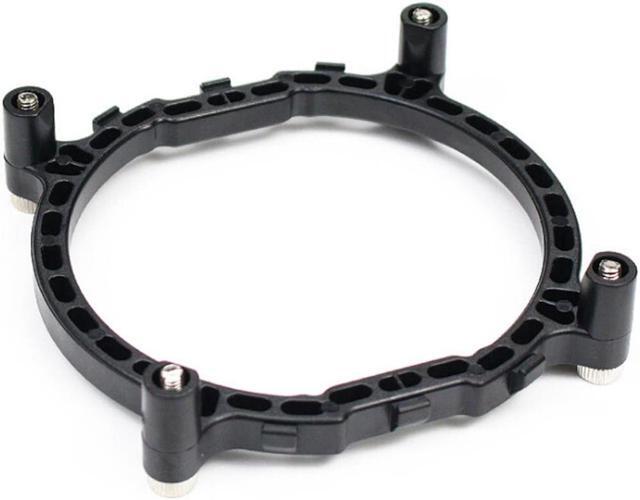 Alt view image 2 of 4 - Heatsink Base Support Cooler Fan Bracket Mount Computer Mini Holder with Screws Motherboard Stand Desktop CPU Round for