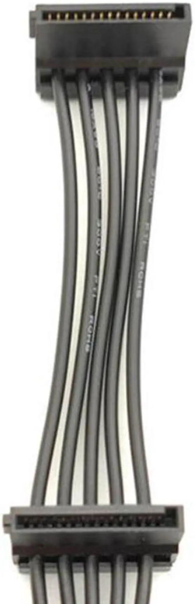 Alt view image 4 of 4 - 15Pin SATA Power Supply Splitter Cable Hard Drive 1 Male to 5 Female Extension Power Cord for DIY PC Sever