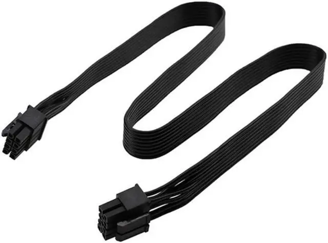 Alt view image 3 of 4 - PCIe 8 Pin Male to CPU 8 Pin (4+4) Male EPS-12V Motherboard Power Adapter Cable for Seasonic Modular Power Supply, 60cm