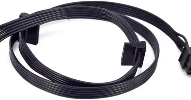 Alt view image 2 of 4 - PCIe 6Pin Male to 3 SATA Power Supply Cable for Seasonic Focus Plus Platinum FOCUS+ Series 850PX 750PX 650PX 550PX PSU