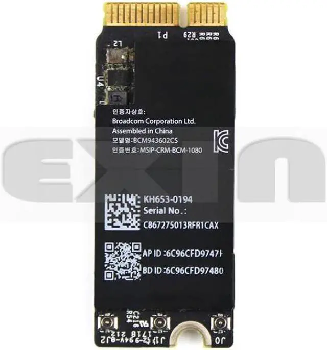 Alt view image 2 of 3 - Year wifi card bluetooth 2015, 4.1 anos para macbook pro retina 13 "e 15" a1502 a1398 802.11ac 2016-2018 2016-2018