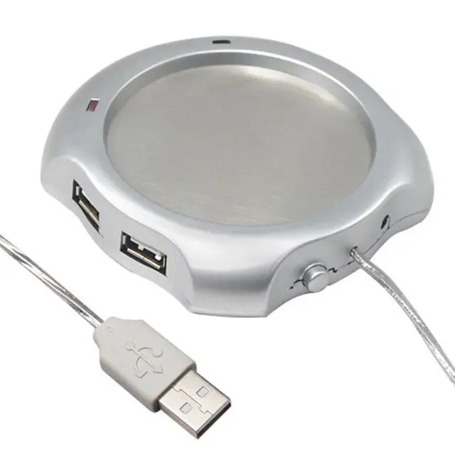 Alt view image 2 of 2 - Caneca aquecedora usb, xícara de chá e café com 4 portas usb aquecedor para pc notebook chocolate 88 qjy99