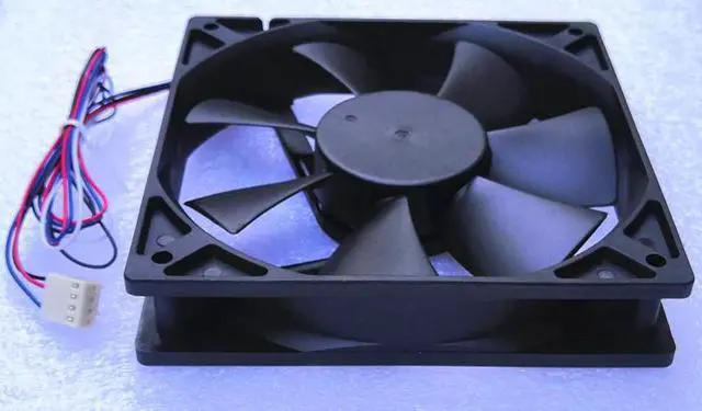 Alt view image 2 of 3 - DF121225BU -D 12025 12cm Cooling Fan Dual Ball 4-Wire PWM fans 12cm 12V 0.65a 120X120X25mm