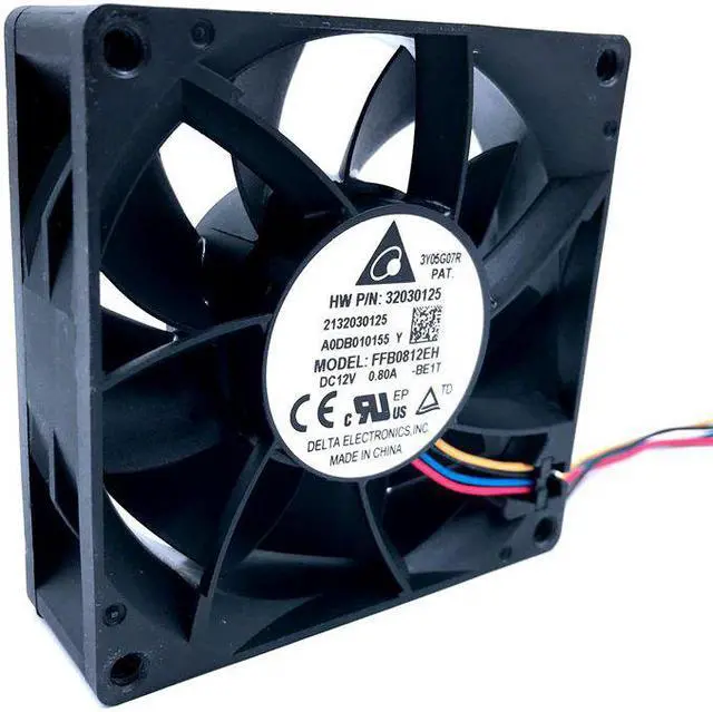 Main image of 80mm PWM Cooling Fan 8cm  FFB0812EH 80*80*25mm 12V 0.80A 6200RPM High Speed CFM Cooler 12V Dual Ball Bearing  Fan,for Delta