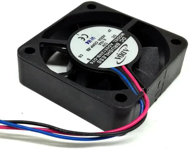 Alt view image 2 of 6 - For Adda 5010 AD0512HB-D76 12V dual ball 0.10A mute fan 5cm 50mm fan computer case power fan