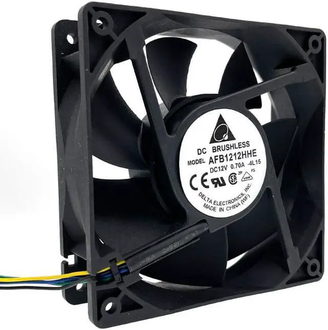Main image of AFB1212HHE ,120mm Dual Ball Bearing 12cm Cooling Fan, 12038 120X120X38mm 4-wire PWM 12V 4-Pin 4P