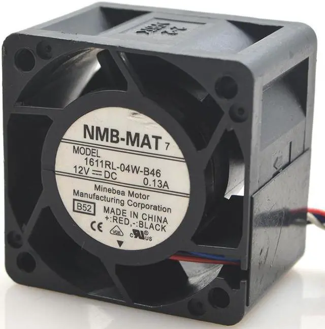 Alt view image 2 of 6 - 1611RL-04W-B46 For NMB 40X28mm DC 12V 0.13A 4cm 4028 Server cooling Fan