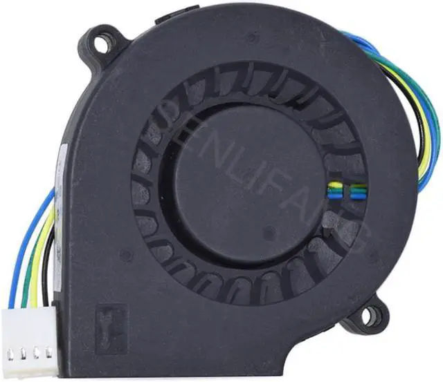 Alt view image 2 of 3 - for EVERFLOW COOLSERVER BB7515BU B127515BU DC 12V 0.80A 4-Wire 75X75X15mm Copper Radiator CPU Heat Sink Fan